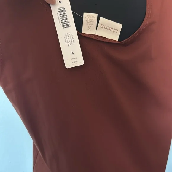 Chico’s shell top, brown. - Picture 4 of 4